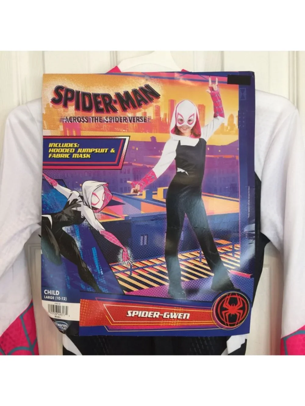 Spider-Man Spider-Gwen Child Large 10-12 Across the Spider Verse Costume